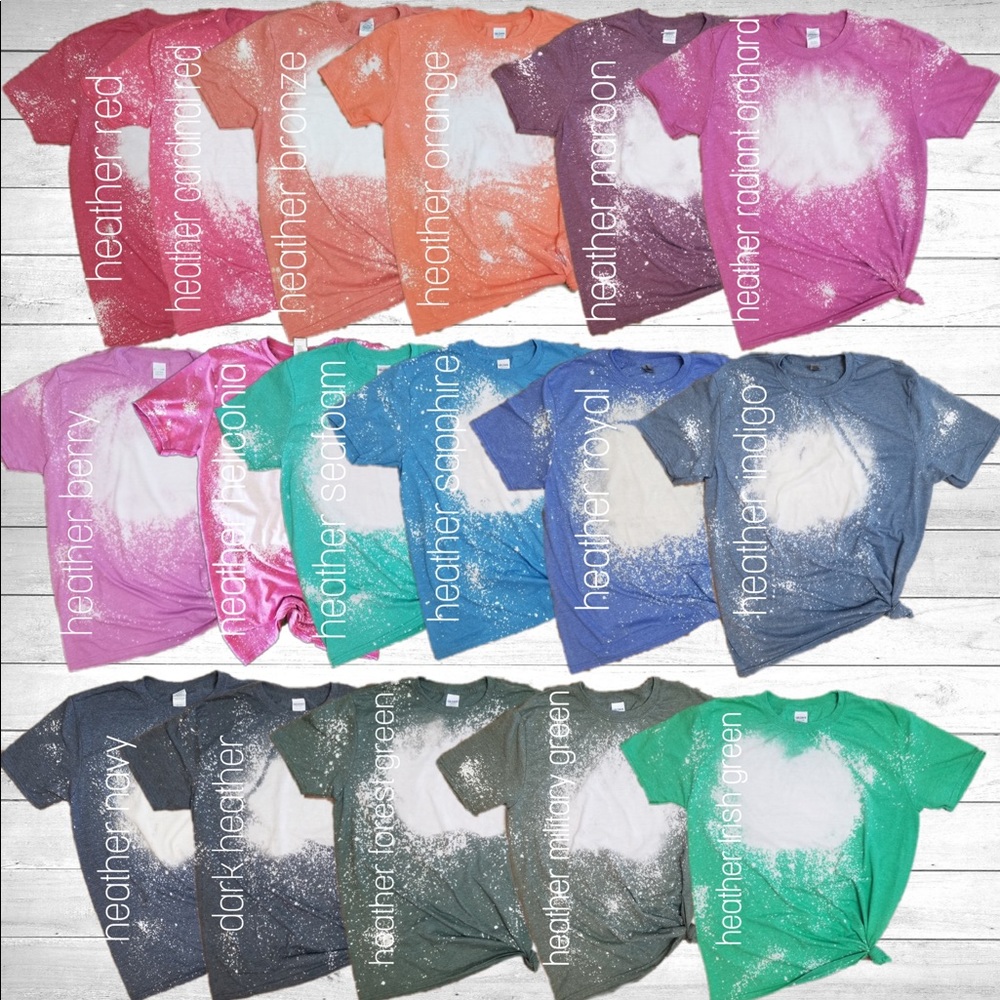 Colors we have available for shirts!